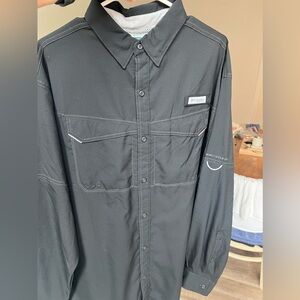 Men’s large long sleeve Columbia fishing shirt